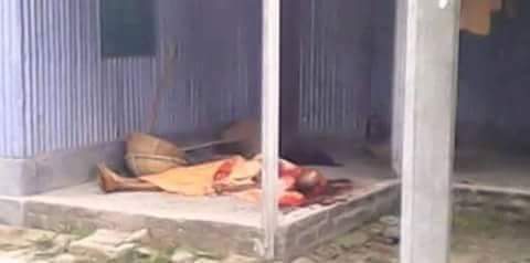 দেবীগঞ্জে হিন্দু পুরোহিতকে গলাকেটে হত্যা ।। সহযোগী গুলিবিদ্ধ, জনমনে আতংক