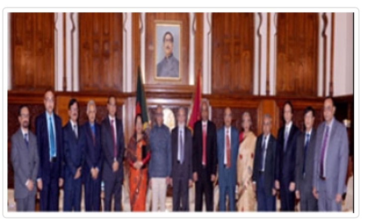 রাষ্ট্রপতির কাছে পিএসসি’র বার্ষিক রিপোর্ট পেশ ।। ১০ সদস্যের প্রতিনিধি দলের সাক্ষাত