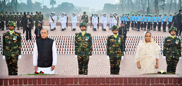 রাষ্ট্রপতি ও প্রধানমন্ত্রীর জাতীয় স্মৃতিসৌধে শ্রেষ্ঠ সন্তানদের প্রতি  শ্রদ্ধা জ্ঞাপন...