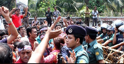 নার্সদের মিছিলে পুলিশি বাধা, পণ্ড হয়ে গেল কর্মসূচি ।।