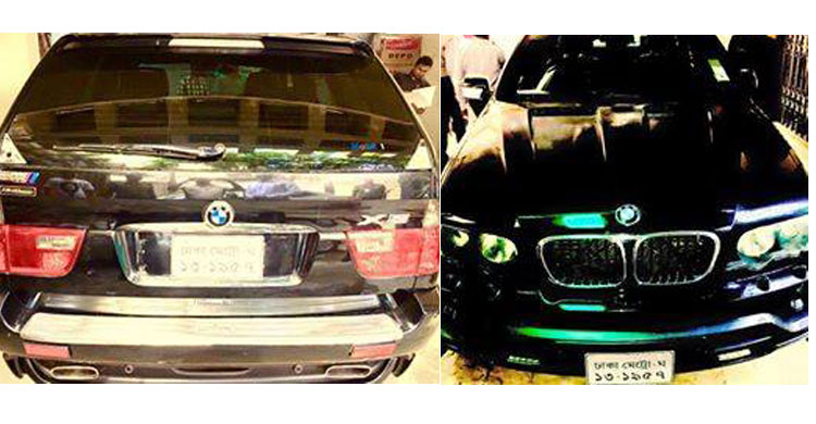 বনানী থেকে আরও একটি বিএমডব্লিউ গাড়ি জব্দ করলো শুল্ক গোয়েন্দারা ।।