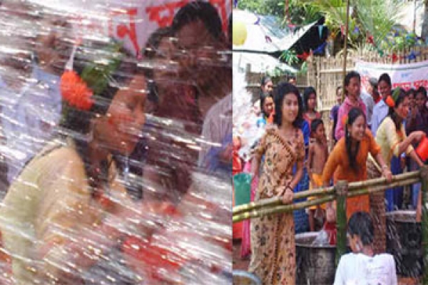 পার্বত্যাঞ্চলে শুরু হল তিনদিন ব্যাপী জলোৎসব, উল্লাসে ভাসছে পাহাড় ।।