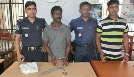 ঝিনাইদহে অস্ত্র-গুলিসহ দুই সন্ত্রাসী গ্রেফতার ।।