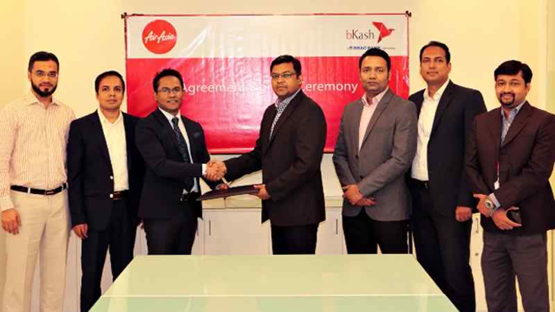 বিকাশের মাধ্যমে কেনা যাবে এয়ার এশিয়ার টিকেট ।।