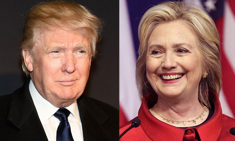 মার্কিন প্রেসিডন্ট নির্বাচন : ট্রাম্প ও হিলারির মনোনয়ন প্রায় নিশ্চিত ।।