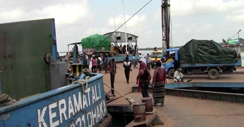 মাদারীপুরের কাওড়াকান্দি ঘাট থেকে ১০৬ ভরি স্বর্ণ উদ্ধার ।।