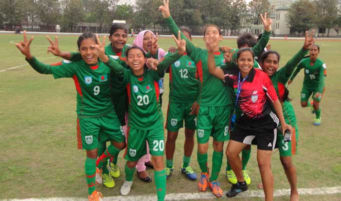 নেপালকে ৯ গোল দিয়ে সেমিতে বাংলাদেশ ।।