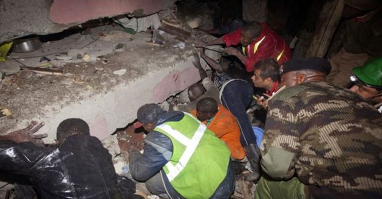 কেনিয়ায় ভবনধসে নিহত ৭, আহত শতাধিক ।।
