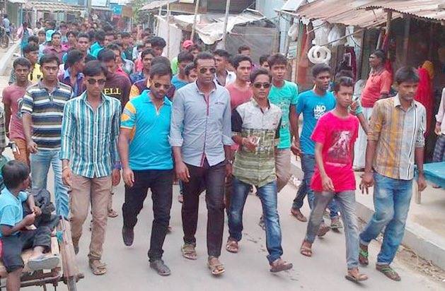 নিজামীর ফাঁসির রায় বহাল থাকায় কয়রা উপজেলা ছাত্রলীগের আনন্দ মিছিল