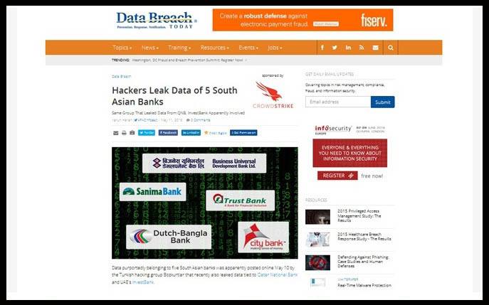 বাংলাদেশের ৩ বেসরকারি ব্যাংকের তথ্য চুরি করেছে তুরস্কের হ্যাকার দল