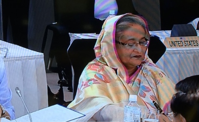 বিশ্ব অর্থনীতির পরাশক্তি জি-সেভেন আউটরিচ মিটিংয়ে বাংলাদেশের প্রধানমন্ত্রী শেখ হাসিনা