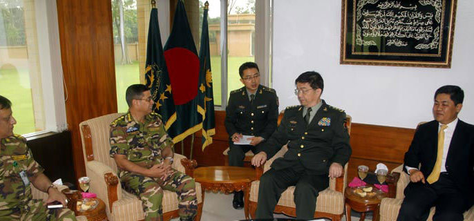 সেনাপ্রধানের সঙ্গে চীনা প্রতিরক্ষামন্ত্রীর সাক্ষাৎ ।।
