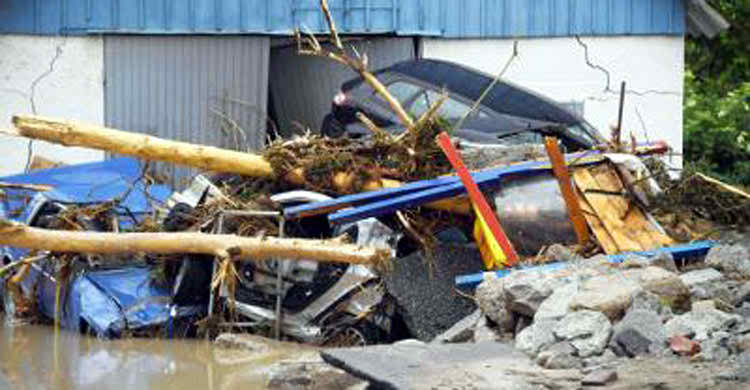 জার্মানিতে আকস্মিক বন্যায় ৪ জনের মৃত্যু।।