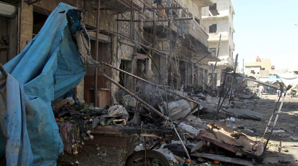 সিরিয়ায় বিমান হামলায় আলেপ্পো শহরের একমাত্র শিশু হাসপাতালটি ক্ষতিগ্রস্ত..