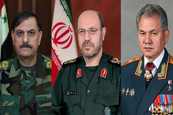 সিরিয়া ইস্যুতে ইরান, রাশিয়া ও সিরিয়ার প্রতিরক্ষামন্ত্রীর তেহরানে বৈঠক ।।