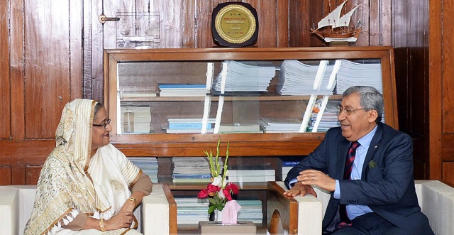 প্রধানমন্ত্রীর সঙ্গে মিশরের রাষ্ট্রদূতের সৌজন্য সাক্ষাৎ।।