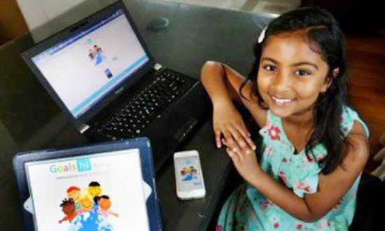 মাত্র নয় বছর বয়সেই অ্যাপ বানিয়ে বালিকার চমক