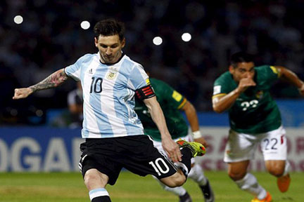 বলিভিয়াকে ৩ - ০ গোলে হারিয়ে গ্রুপ চ্যাম্পিয়ন আর্জেন্টিনা