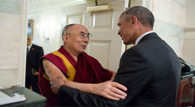 হোয়াইট হাউসে ওবামা-দালাইলামা বৈঠক ।।