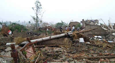 চীনে শিলাবৃষ্টি ও ঘূর্ণিঝড়ে নিহতের সংখ্যা বেড়ে ৫১