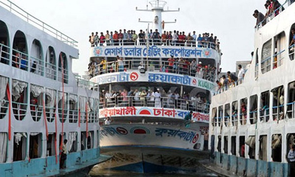 ঈদে ঘরমুখি মানুষের সুবিধার জন্য আজ থেকে অভ্যন্তরীণ নৌ-পরিবহন করপোরেশনের বিশেষ স্টিমার ও ফেরি সার্ভিস শুরু