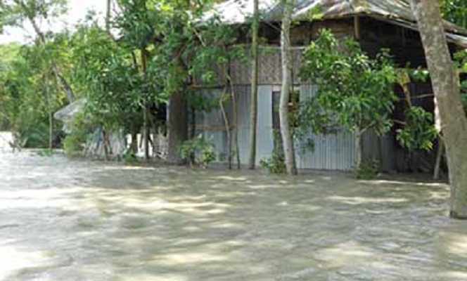 ভোলা জেলার মনপুরায় ৩০ সহস্রাধিক মানুষ পানিবন্দী