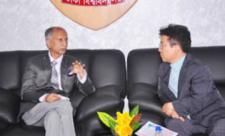 ঢাবি উপাচার্যের সঙ্গে দক্ষিণ কোরিয়া প্রতিনিধি দলের সাক্ষাৎ।।   