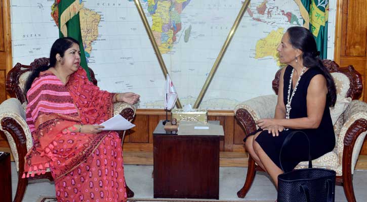স্পিকার ড. শিরীন শারমিন চৌধুরীর সঙ্গে মেক্সিকো রাষ্ট্রদূত মেলবা প্রিয়ার সাক্ষাৎ।।