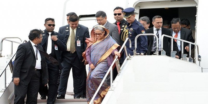 দেশে ফিরেছেন প্রধানমন্ত্রী শেখ হাসিনা