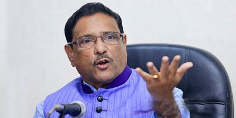 নির্বাচনে অংশ নিয়ে জনপ্রিয়তা যাচাই করুনঃ বিএনপি’র উদ্দেশ্য ওবায়দুল কাদের