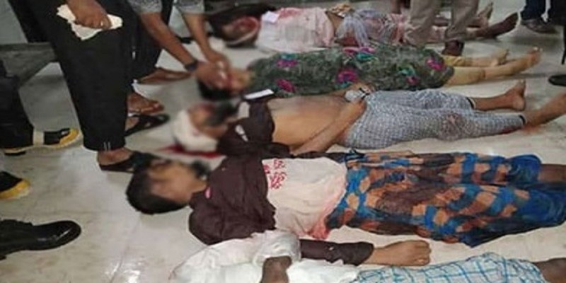 বরগুনার আমতলীতে বাস ও মাহেন্দ্রর সংঘর্ষ, নিহত ৬।।