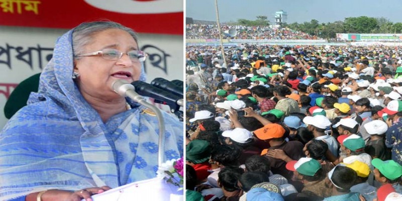 নৌকা মার্কায় ভোট দিলে দেশের উন্নয়ন হয় ॥ প্রধানমন্ত্রী শেখ হাসিনা