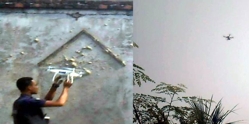 মাধবদীতে ড্রোনের মাধ্যমে জঙ্গি আস্তানা পর্যবেক্ষণ করছে জেলা পুলিশ