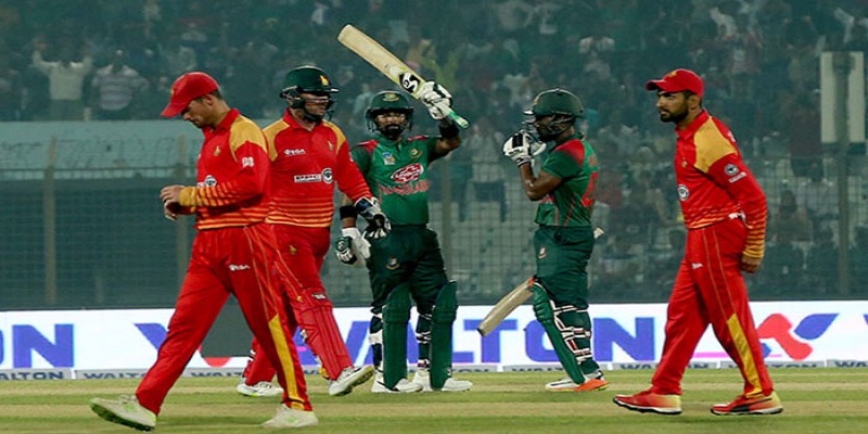 ক্রিকেট।।জিম্বাবুয়ের বিপক্ষে বাংলাদেশের দাপুটে জয়