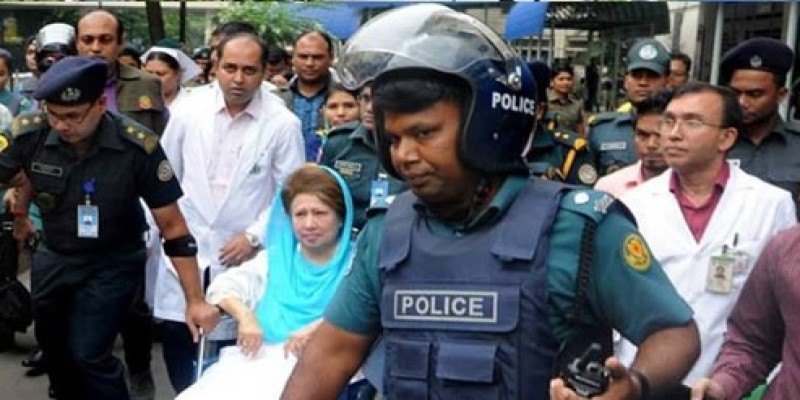 নাইকো দুর্নীতি মামলায় হাজিরা দিতে কারাগারের আদালতে খালেদা জিয়া   