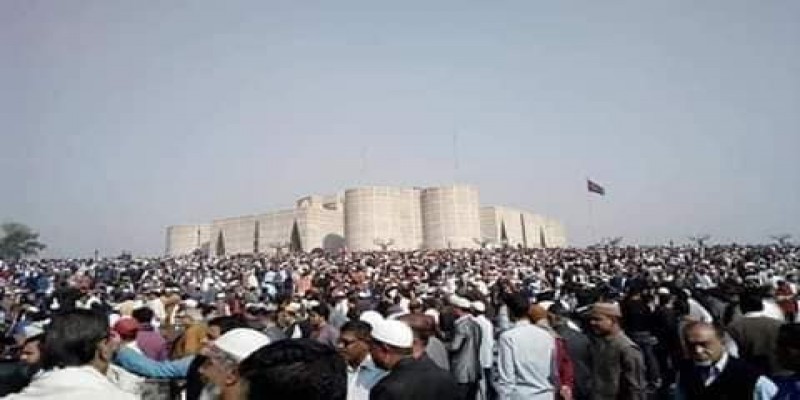 সংসদ ভবনের দক্ষিণ প্লাজায় সৈয়দ আশরাফের প্রথম জানাজা সম্পন্ন॥   