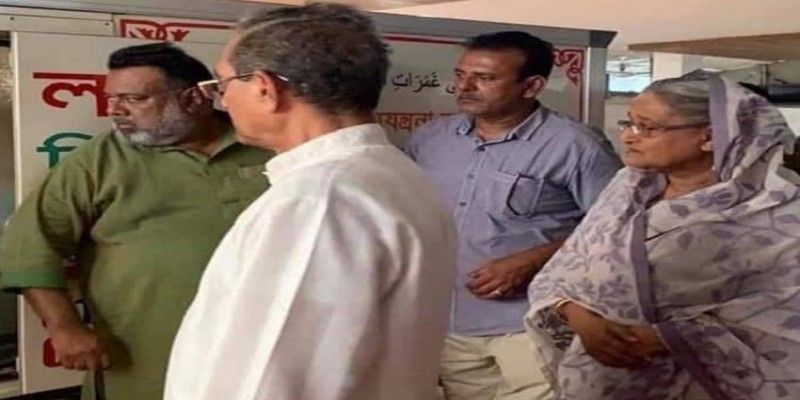 ফুফুর মরদেহ দেখতে লালমাটিয়ায় প্রধানমন্ত্রী