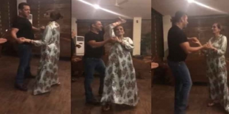 মায়ের হাত ধরে নাচলেন বলিউড সুপারষ্টার সালমান॥