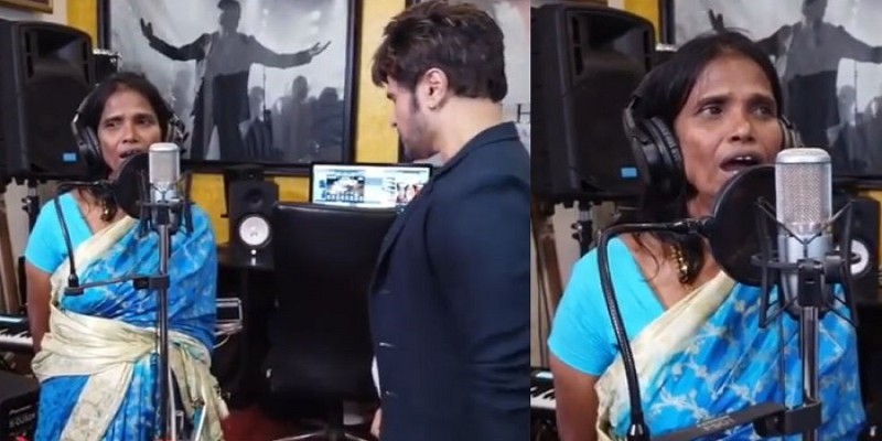 হিমেশের সঙ্গে ফের নতুন গান রেকর্ড করলেন রানু মণ্ডল।।