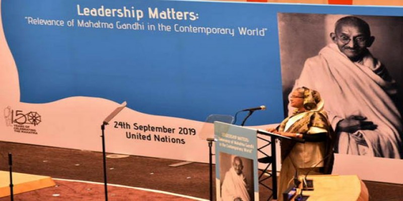 ন্যায়সংগত বিশ্ব প্রতিষ্ঠায় মহাত্মা গান্ধীর আদর্শ অনুসরণ প্রয়োজন॥প্রধানমন্ত্রী শেখ হাসিনা