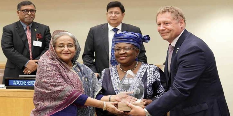 ভ্যাকসিন হিরো পুরস্কার ।। শেখ হাসিনাকে যুক্তরাজ্যের অভিনন্দন