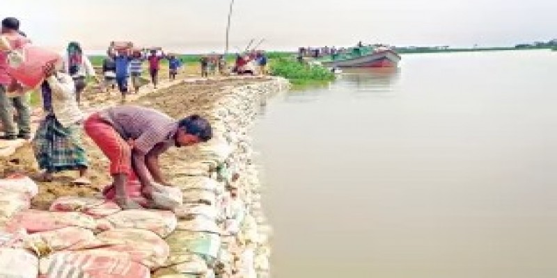 সুনামগঞ্জে ফসল রক্ষায় হাওরের বেড়িবাঁধ নির্মাণের প্রাথমিক কাজ শেষ