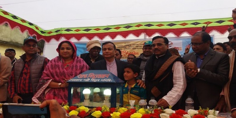সুনামগঞ্জের ধর্মপাশা উপজেলায় ১৯ টি গ্রামে বিদ্যুৎ সংযোগ শুভ উদ্ধোধন করেন- প্রতিমন্ত্রী জাহিদ ফারুক এমপি