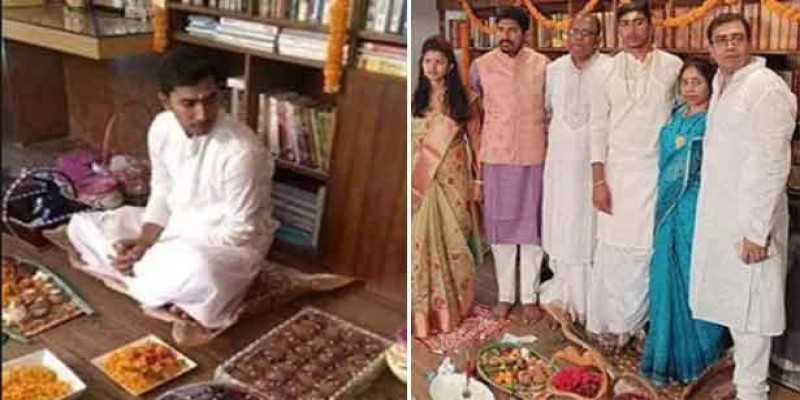 হরিণের চামড়ার উপর দাঁড়িয়ে সমালোচিত হলেন ক্রিকেটার সৌম্য॥