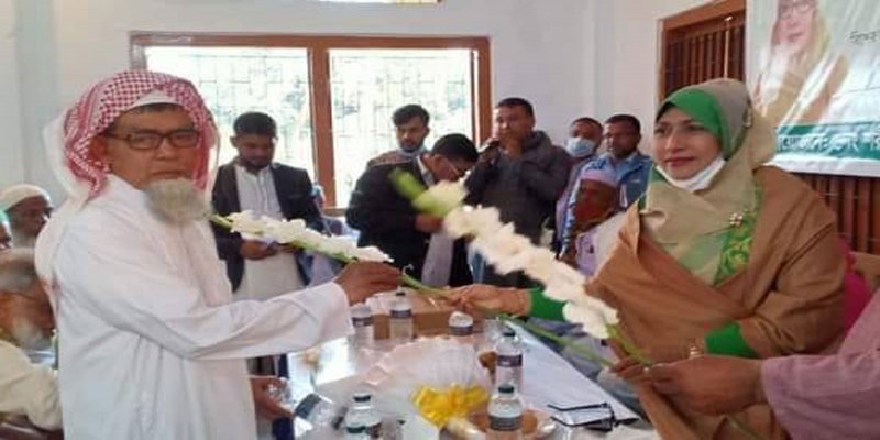 আশুগঞ্জে এমপির সংবর্ধনা পেলেন 'মুক্তিযোদ্ধা' জামায়াত আমির॥