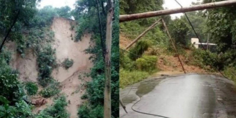 টানা বৃষ্টিতে চট্টগ্রাম বিশ্ববিদ্যালয়ে পাহাড়ধস।।