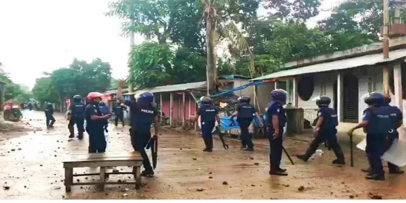 পাকুন্দিয়ায় পুলিশ ও বিএনপির নেতা-কর্মীদের মধ্যে সংঘর্ষ, পাল্টাপাল্টি ধাওয়া