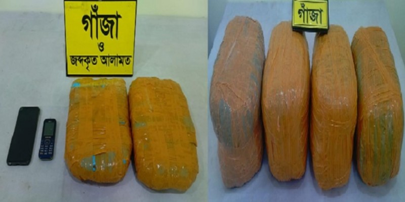 ১৮ কেজি গাঁজাসহ আটক দুই।।