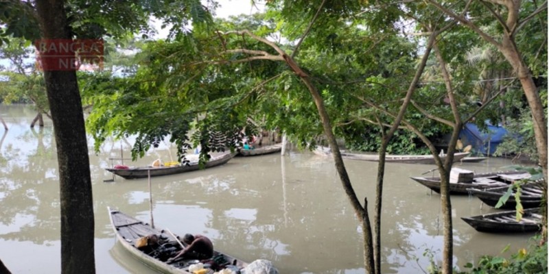 ভোলায় বৈরী আবহাওয়ায় ভারী বৃষ্টি।। নিম্নাঞ্চল প্লাবিত