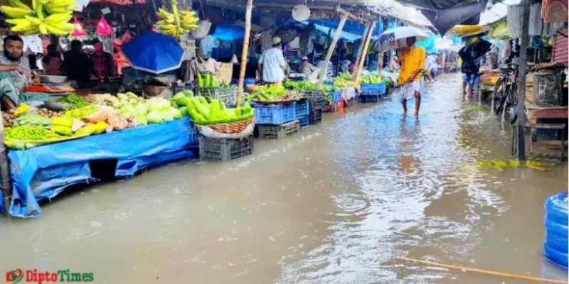 অবিরাম বৃষ্টিতে বাগেরহাটের নিম্নাঞ্চল প্লাবিত।।